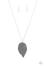 Load image into Gallery viewer, Frond Fantasy Yellow Leaf Necklace Paparazzi Accessories