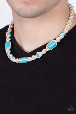 Explorer Exclusive Blue Urban Necklace Paparazzi Accessories