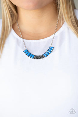 Coup de MANE Blue Necklace Paparazzi Accessories