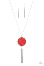 Load image into Gallery viewer, Wondrously Woven Red Necklace Paparazzi Accessories