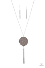 Load image into Gallery viewer, Wondrously Woven Silver Necklace Paparazzi Accessories