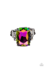 Load image into Gallery viewer, Epic Proportions Multi Oil Spill Rhinestone Ring Paparazzi Accessories
