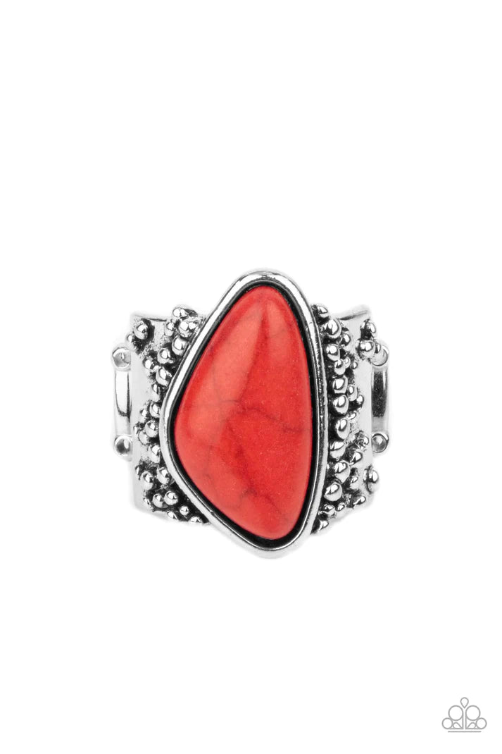 Soul Trek Red Stone Ring Paparazzi Accessories