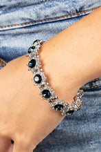 Load image into Gallery viewer, Prismatic Palace Blue Rhinestone Stretchy Bracelet Paparazzi Accessories