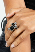 Load image into Gallery viewer, Demandingly Duchess Black Rhinestone Ring