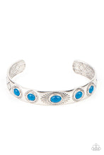Load image into Gallery viewer, Heavenly Horizon Blue Cuff Bracelet Paparazzi Accessories