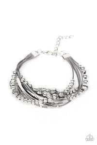floral,lobster claw clasp,silver,Wanderlust Wanderess Silver Bracelet