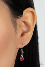 Load image into Gallery viewer, Wallflower Wonderland Pink Floral Necklace Paparazzi Accessories