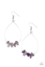 Load image into Gallery viewer, South Beach Serenity Purple Stone Earrings Paparazzi Accessories