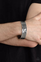 Load image into Gallery viewer, Magnate Mecca Silver Cuff Bracelet Paparazzi Accessories