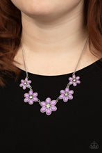 Load image into Gallery viewer, Prairie Party Purple Floral Necklace Paparazzi Accessories