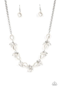 pearls,short necklace,white,Rolling With The BRUNCHES White Pearl Necklace
