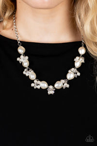 pearls,short necklace,white,Rolling With The BRUNCHES White Pearl Necklace