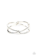 Load image into Gallery viewer, KNOT My First Rodeo Silver Hinge Bracelet Paparazzi Accessories