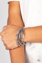 Load image into Gallery viewer, Wanderlust Wanderess Blue Pull-Tie Bracelet Paparazzi Accessories