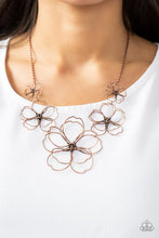 Load image into Gallery viewer, The Show Must Grow On Copper Floral Necklace Paparazzi Acessories