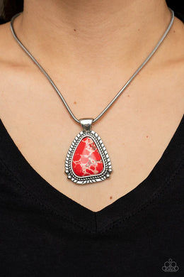 Artisan Adventure Red Necklace Paparazzi Accessories