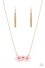 Load image into Gallery viewer, Petunia Picnic Pink Floral Necklace Paparazzi Accessories