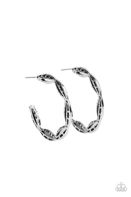 Eco Express Silver Hoop Earring Paparazzi Accessories