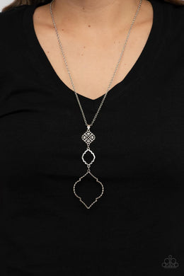 Marrakesh Mystery Silver Necklace Paparazzi Accessories