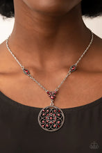 Load image into Gallery viewer, Timeless Traveler Red Rhinestone Necklace Paparazzi Accessories