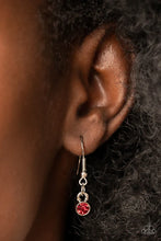 Load image into Gallery viewer, Timeless Traveler Red Rhinestone Necklace Paparazzi Accessories