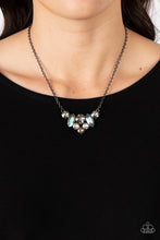 Load image into Gallery viewer, Lavishly Loaded Black Rhinestone Necklace Paparazzi Accessories