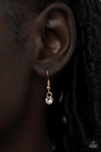 Load image into Gallery viewer, Gritty Go-Getter Rose Gold Rhinestone Necklace Paparazzi Accessories