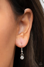 Load image into Gallery viewer, Understated Dazzle Silver Rhinestone Necklace Paparazzi Accessories