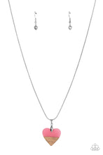 Load image into Gallery viewer, You Complete Me Pink Heart Necklace Paparazzi Accessories