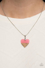 Load image into Gallery viewer, You Complete Me Pink Heart Necklace Paparazzi Accessories