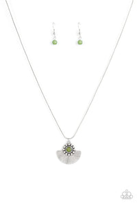 green,short necklace,stones,Magnificent Manifestation Green Stone Necklace