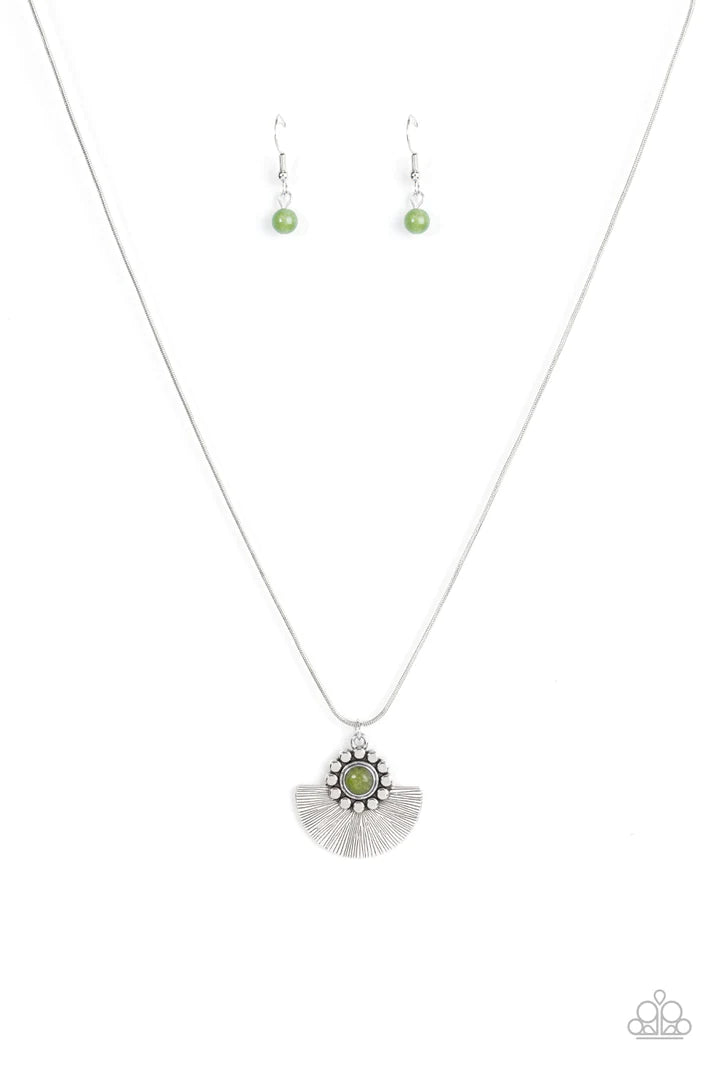 Magnificent Manifestation Green Stone Necklace Vivacious Bombshell Bling, LLC, Jenny and James Davison