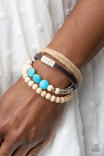 Load image into Gallery viewer, DRIFTER Away Blue Stone Urban Bracelet Paparazzi Accessories
