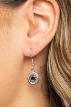 Load image into Gallery viewer, Make Me A MEDALLION-aire Purple Rhinestone Necklace Paparazzi Accessories