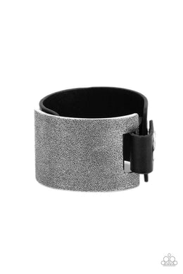 Studded Synchronism Black Urban Bracelet Paparazzi Accessories
