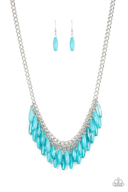 Beach House Hustle Blue Necklace Paparazzi Accessories