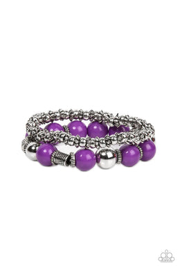 Walk This SWAY Purple Stretchy Bracelet Paparazzi Accessories