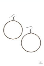Load image into Gallery viewer, Basically Beaded Black Gunmetal Seed Bead Earrings Paparazzi Accessories