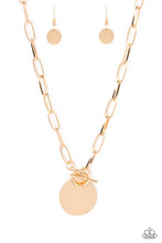 Load image into Gallery viewer, Tag Out Gold Necklace Paparazzi Accessories