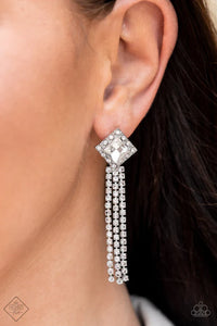 dainty back,lobster claw clasp,post,rhinestones,short necklace,white,Fiercely 5th Avenue Complete Trend Blend 0922