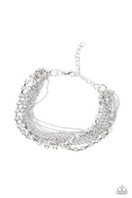 Load image into Gallery viewer, Secretly Sassy White Rhinestone Bracelet Paparazzi Accessories