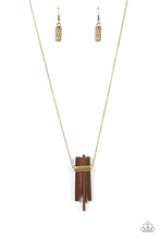 Load image into Gallery viewer, Cayman Castaway Brass Necklace Paparazzi Accessories