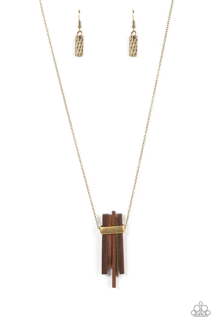 Cayman Castaway Brass Necklace Paparazzi Accessories