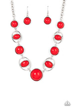Load image into Gallery viewer, Eye of the BEAD-holder Red Necklace Paparazzi Accessories