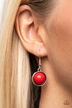Load image into Gallery viewer, Eye of the BEAD-holder Red Necklace Paparazzi Accessories