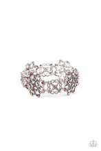 Load image into Gallery viewer, Royal Recognition Pink Rhinestone Stretchy Bracelet Paparazzi Accessories