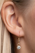 Load image into Gallery viewer, Extravagant Extravaganza Gold Rhinestone Necklace Paparazzi Accessories