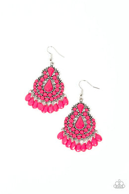 Persian Posh Pink Earrings Paparazzi Accessories
