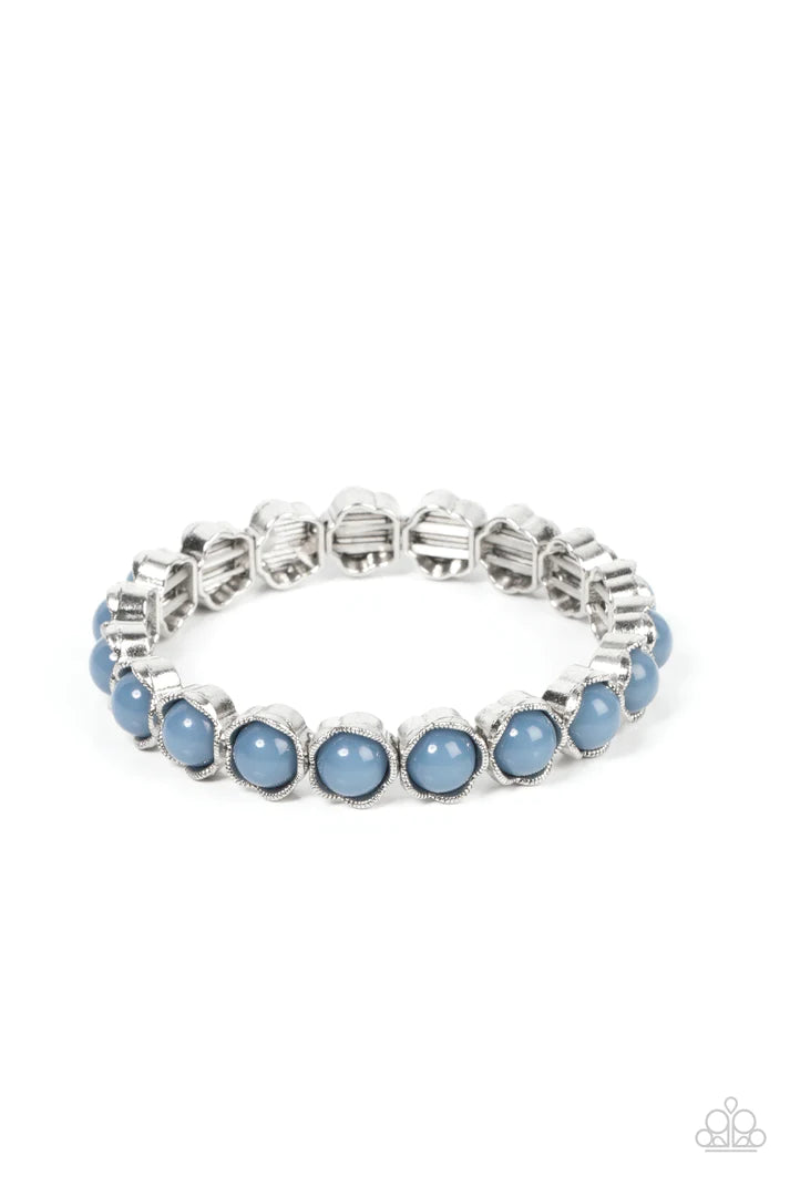 Lets Be Buds Blue Stretchy Bracelet Paparazzi Accessories